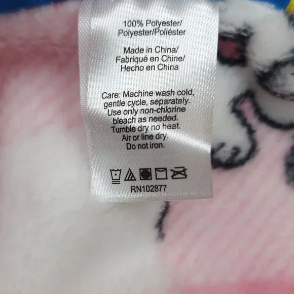 Peanuts Snoopy Woodstock Pet Throw Blanket By Berkshire Christmas Pink Plaid - Picture 11 of 12